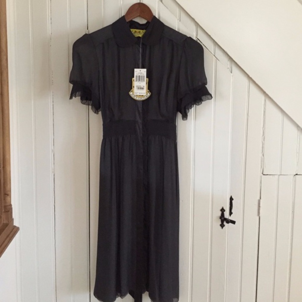 Juicy Couture Alfred silk chiffon dress size 2 -